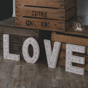 Love Letters - White Wood